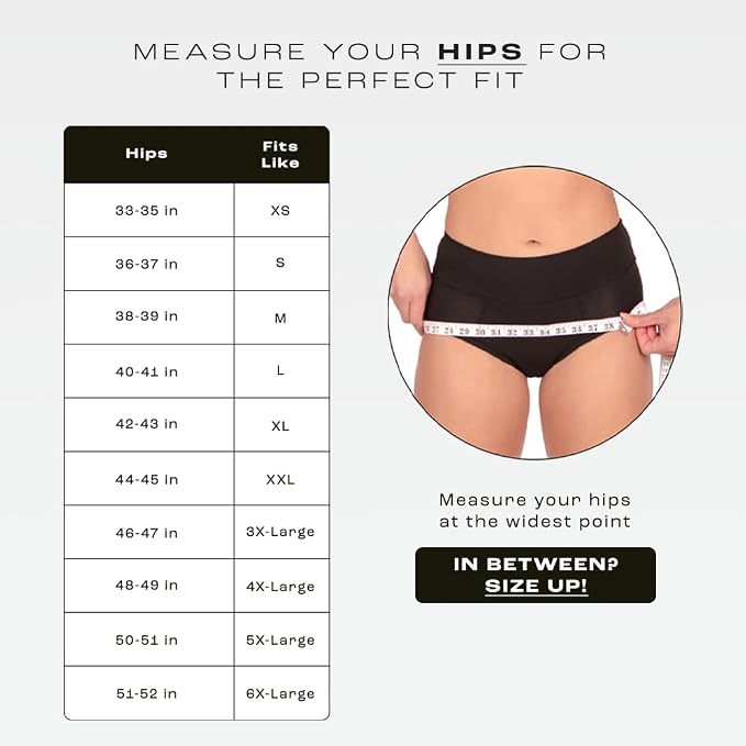 Bambody Absorbent Period Panties - Bamboo Rayon - Leakproof Period Underwear for Women and Teens - All-Day Long Protection