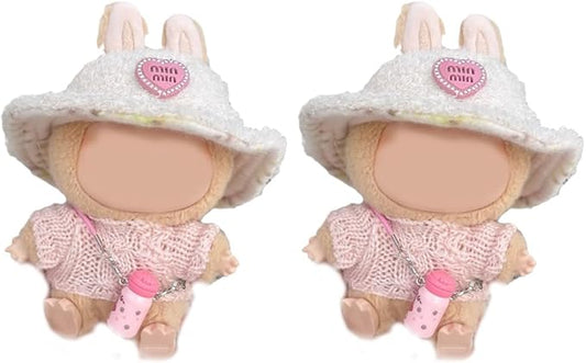 2 Sets for Labubu Clothes/for Labubu Outfits,Clothes Set for 17cm Lububu Doll,Clothing for LA BUBU, Stylish Adorable Accessories (No Doll) (No doll-YZZS2-2 Sets)