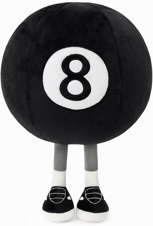 15.8-inch (About 40 cm) Creative Plush Billiard Ball Toy - Fun, Cute, Soft - Great as a Sports Themed Pillow and Kids Gift (10 inch)