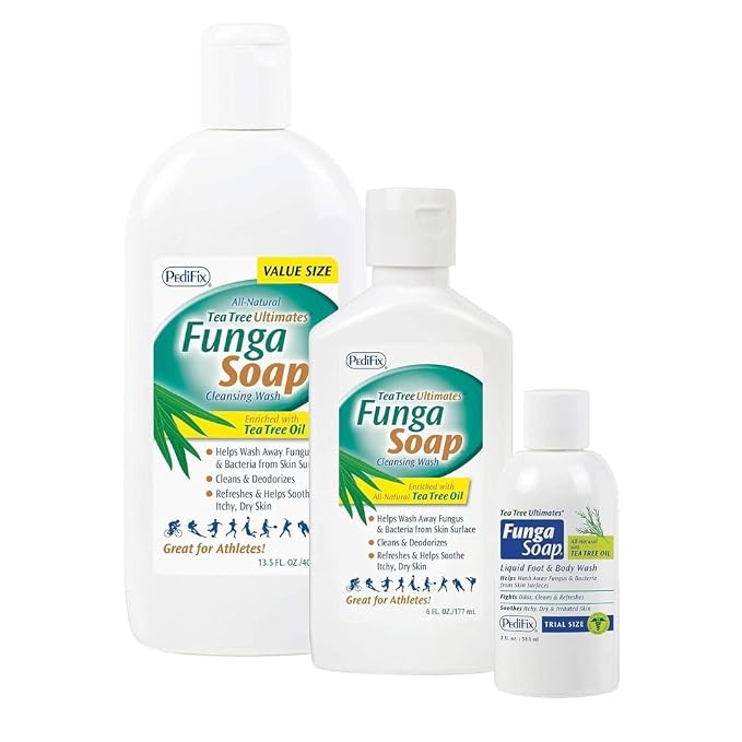 Pedifix FungaSoap Tea Tree Oil Foot & Body Wash, Travel Size, 2 oz