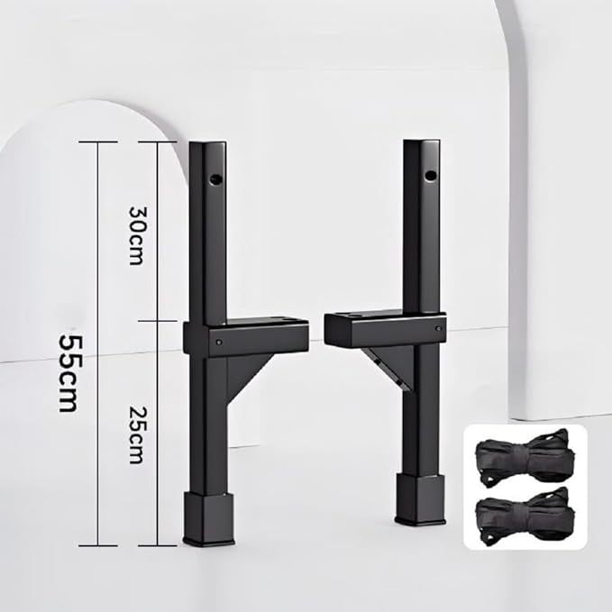 Stilts for Premium Leg - Strap Stilts Smooth Painted Pine Wood Rubber - Coated for Free Hands 5+200 - Pound Load Perfect for Sports & Cosplay Events