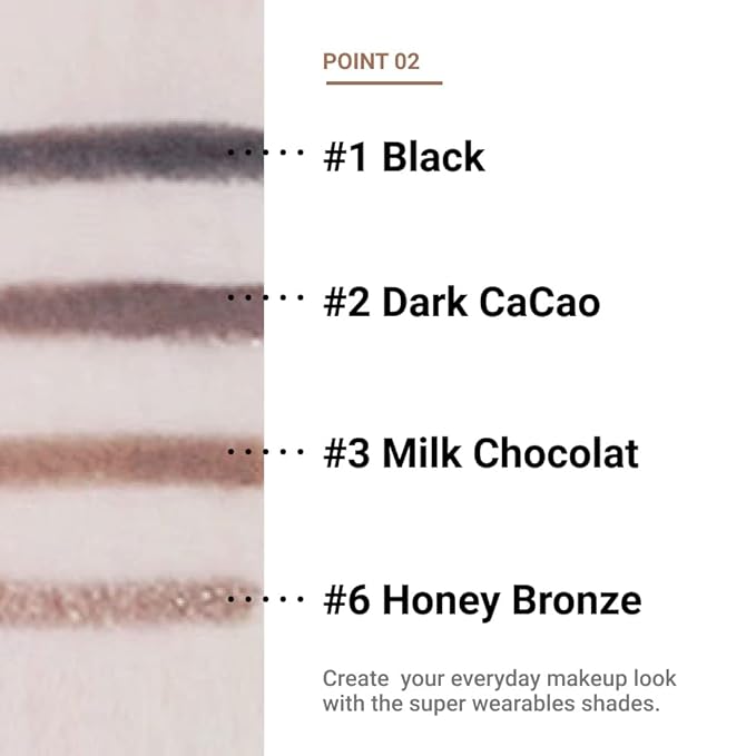 ETUDE Proof 10 Gel Pencil Liner, Eyeliner with Wearable Shades, Sharpenable Tip, Creamy Gel Texture, Waterproof & Sebum-Proof Precision Liner, Korean Makeup, Beauty, Honey Bronze (0.011 Ounce)