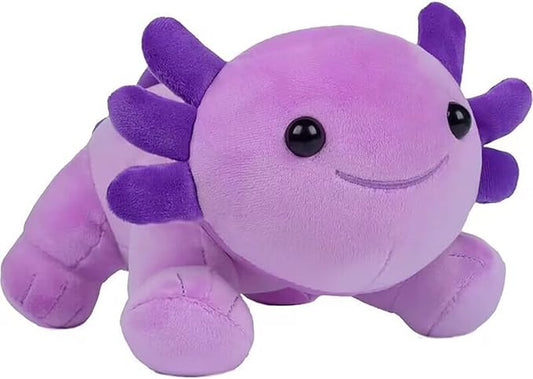Axolotl Stuffed Animal Cute Plush Doll Soft Toy 9.8 inch for Girls Boys Christmas (Axolotl Purple)