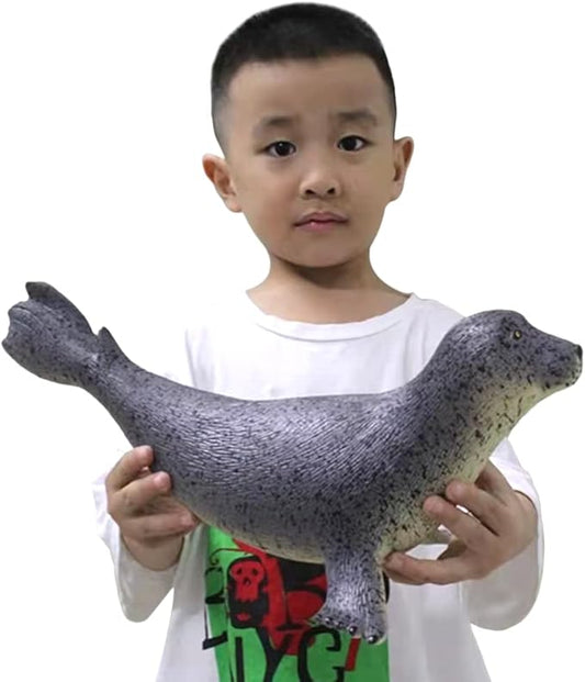 SmilerSmile Simulated Ocean Big Animal, One pc 15Inch Soft Filled Rubber Sea Educational Toys (sea Dogs)