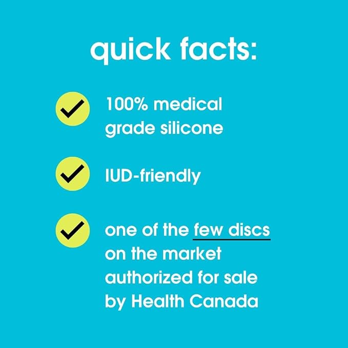 nixit Menstrual Disc | Ultra-Soft Medical-Grade Silicone | Reusable | Holds 2X Period Cup or 6 Tampons | 12-Hour Protection | Light & Heavy Flow | Menstrual Cup, Pad & Tampon Alternative