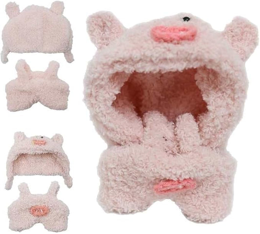 Doll Clothes(NO Doll), 17cm Cute Dolls Outfit with Accessories for Boys and Girls Stylish Adorable Dolls Clothes Accessories - Pink