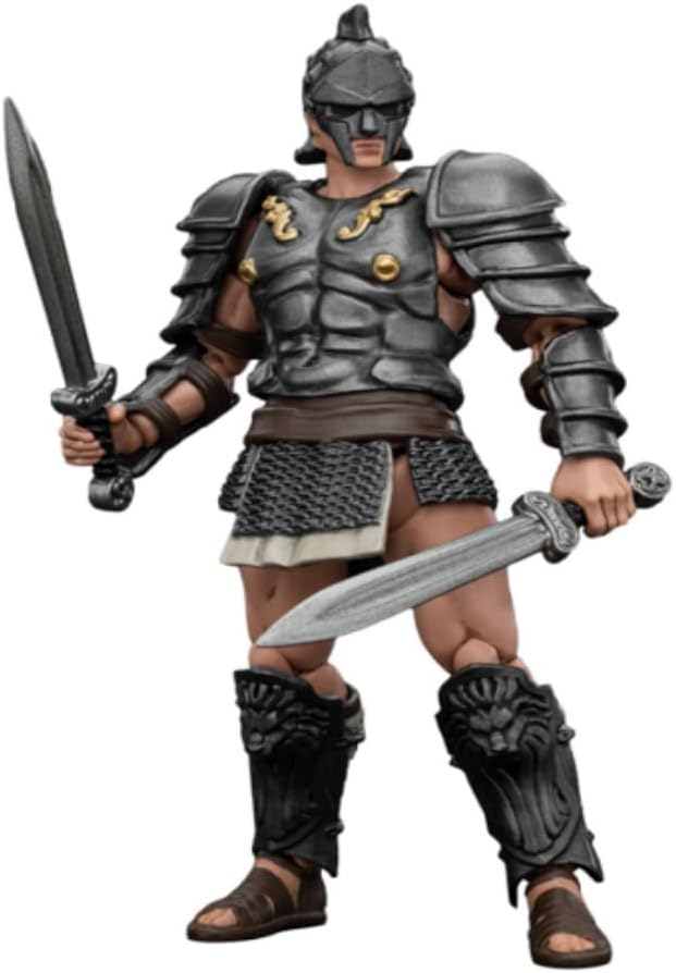 JOYTOY 1/18 Strife Roman Gladiator Dimachaerus Gladiator Collector's Edition Action Figure-4.25in