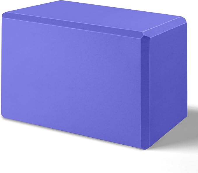 2025 Biguphate Yoga Blocks 9x 6x4 Inch，1 Pack EVA Foam Yoga Block Supportive Latex-Free, Non-Slip Exercise Blocks, Yoga Accessories for Pilates, Meditation, Balance, Stretching and Deep Poses