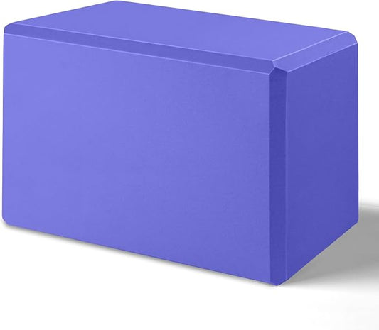 2025 Biguphate Yoga Blocks 9x 6x4 Inch，1 Pack EVA Foam Yoga Block Supportive Latex-Free, Non-Slip Exercise Blocks, Yoga Accessories for Pilates, Meditation, Balance, Stretching and Deep Poses