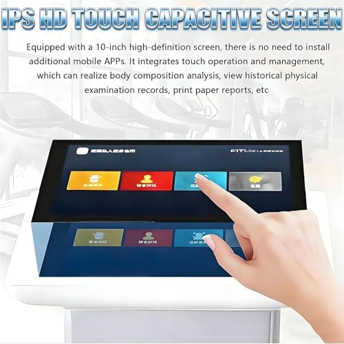 Smart Body Composition Analyzer, 10.1" HD Touch Screen Bioimpedance Device for Weight Management, Fat Analysis & Health Monitoring Tool