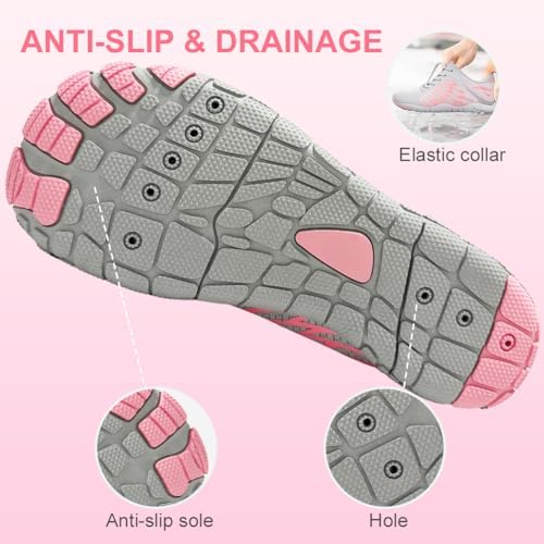 ELETON Barefoot Shoes Women Men Footwear, Wide Toe Box Hiking Zero Drop Non-Slip Quick-Dry River Boat Pool Beach Water Shoes, Lightweight Swimming Running Walking Sneakers Unisex