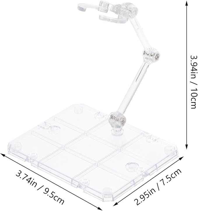 iplusmile 1set Action Figure Stand Diy Assembly Doll Rack Clear Toy Model Bracket for Displaying and Organizing Figurines Sturdy and Lightweight Easy Assembly with Stable Base