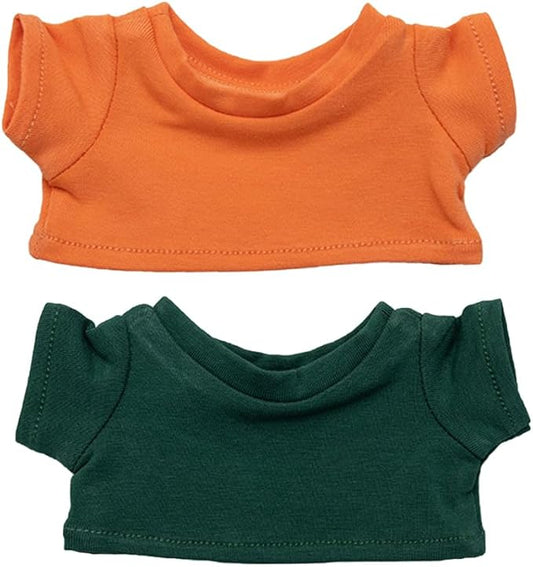 niannyyhouse 10cm 15cm 20cm Plush Doll Clothes T-Shirt Multi-Color Bottoming Shirts Stuffed Toy Dress Up (a6, 20cm)