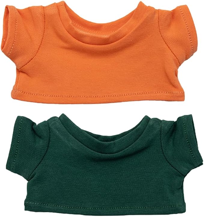 niannyyhouse 10cm 15cm 20cm Plush Doll Clothes T-Shirt Multi-Color Bottoming Shirts Stuffed Toy Dress Up (a6, 10cm)