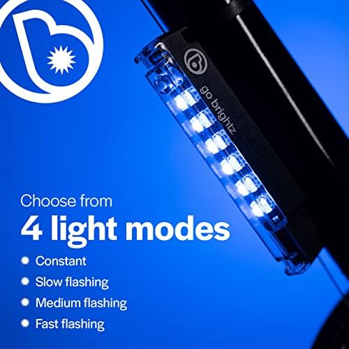 Brightz GoBrightz LED Bike Frame Light - Glowing Bike Underglow Light Bar for Night Riding - 4 Modes Flashing or Steady Glow - Cool Bicycle Lights for Kids, Teens & Adults - Be Cool, Be Safe, Be Seen