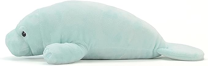 Simulation Manatee Plush Toy, 15.74inch Super Soft Lifelike Manatee Stuffed Animal Plush Toy Cute Kids Birthday Gift Throw Pillow Home Decor