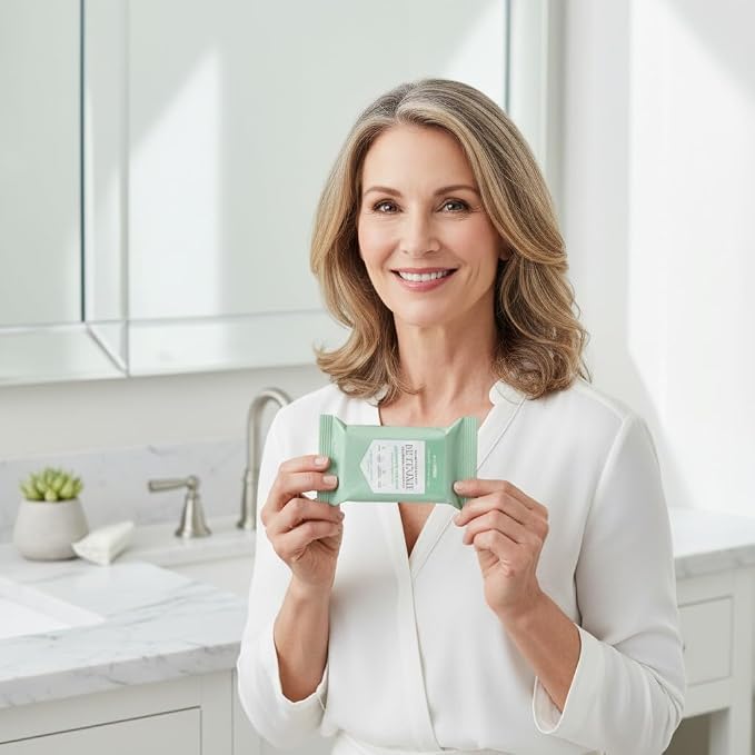 BioMiracle BE FEMME Refreshing Feminine Wipes (3-Pack, 90 Total Sheets) Cucumber & Aloe, Menopause Balance, pH Balanced, Flushable, Vegan & Cruelty-Free