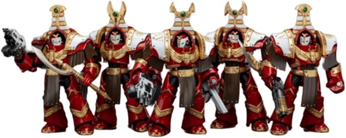 JOYTOY Warhammer 40K Thousand Sons 5Pcs Sekhmet Terminator Cabal 1:18 Scale Action Figure Mecha Joy Toy Collection Model 5.35in