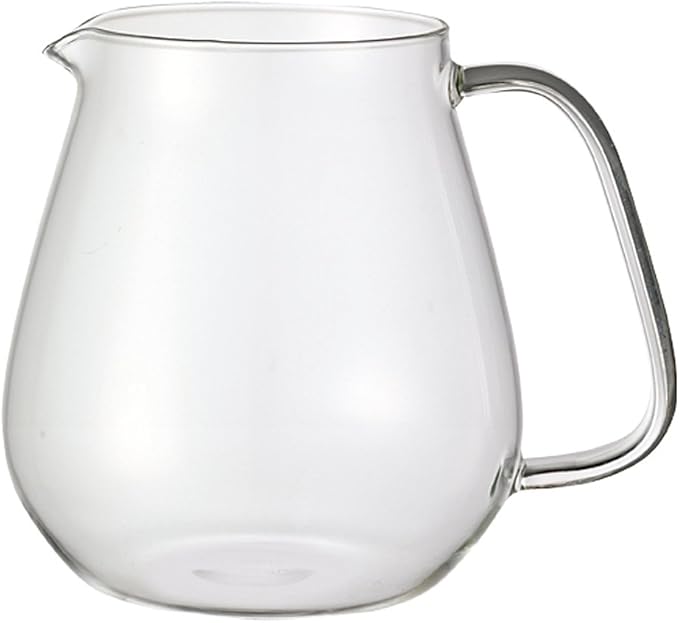 Kinto Stainless Unitea One Touch Teapot 720 Milliliter (24.35 Fl. Oz.) - Heat-resistant Glass Teapot with Stainless Steel Strainer in Lid (Japan Import)