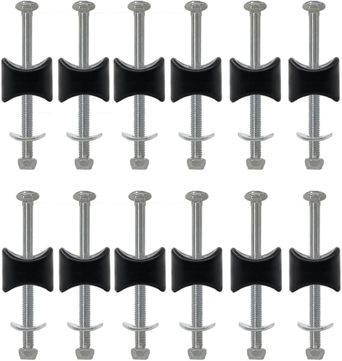 12 Pack 8mm x 94mm Trampoline Screws Steel Trampoline Screws Long Screw Trampoline Replacement Parts Trampoline Accessories Enhance Trampoline Stability