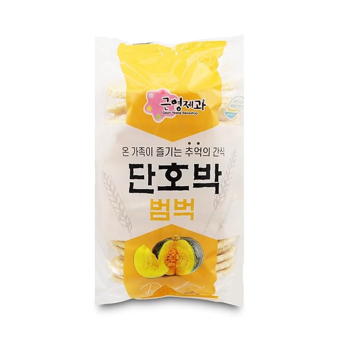 LENITH GY Korean Original Sweet Pumpkin Chips 100g Korean Popped Rice Cakes