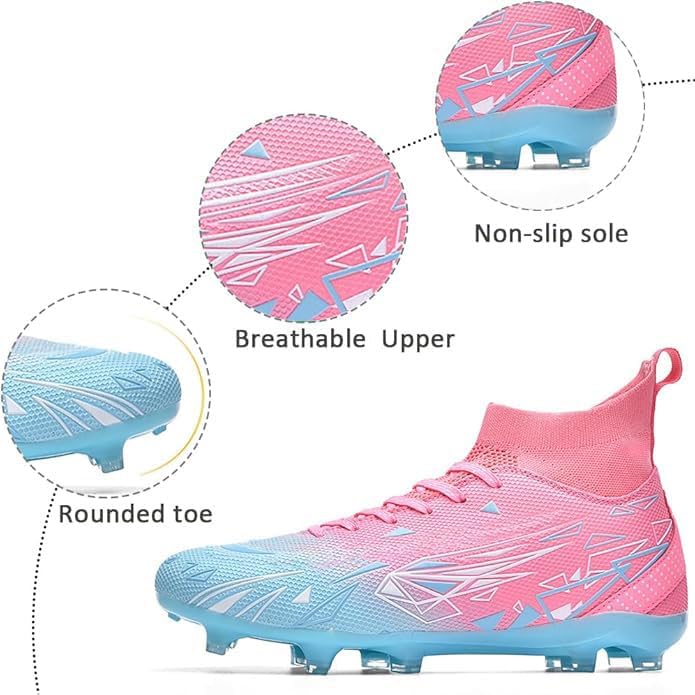 Kids Soccer Shoes Boys Football Cleats Professional Athletic Outdoor Trainning Football Shoes Youth Girl Turf Soccer Cleats