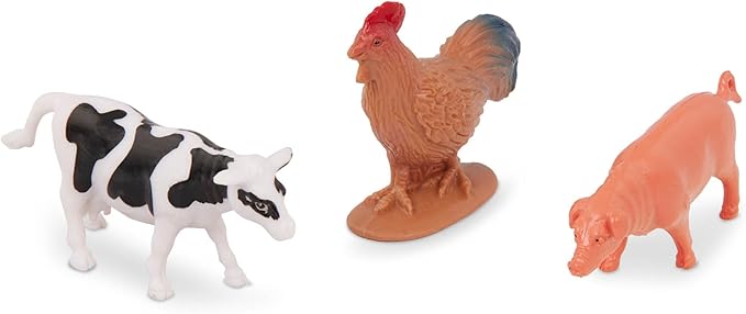 Terra by Battat – 60pcs Farm Animals Toy Tube – Mini Plastic Barnyard Animal Figurines for Kids – Includes Cow, Pig, Goat, Sheep & More – Educational Playset for Toddlers Ages 3+