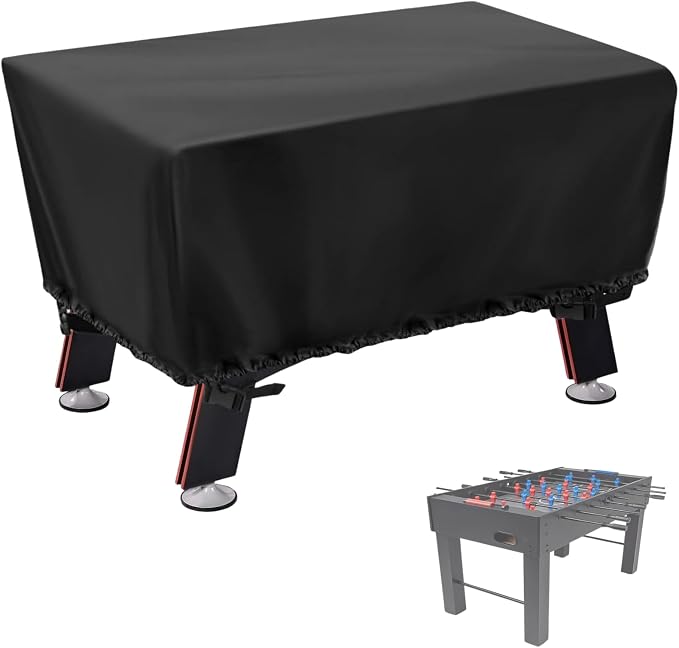 Foosball Table Cover - Waterproof football table Soccer Table Cover Outdoor Indoor Foosballs Table Covers - 57"L×45"W×30"H, Black