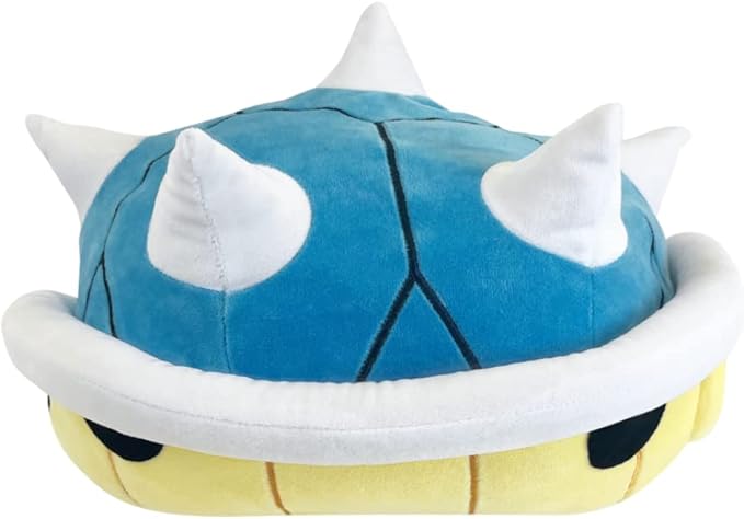 Franco Super Mario Blue Spiny Shell Kids Bedding Super Soft Plush Cuddle Pillow Buddy, (Officially Licensed Product), One Size