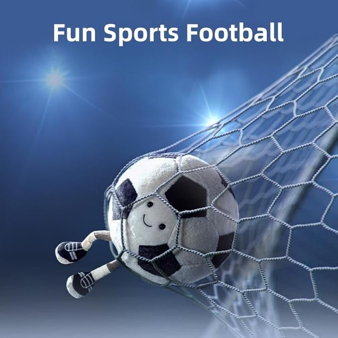 13.7" Cute Football Plush Toys Soft Stuffed Sport Throw Pillow Plush Ball Gift for Kids Birthday and Christmas Decoration (Football)
