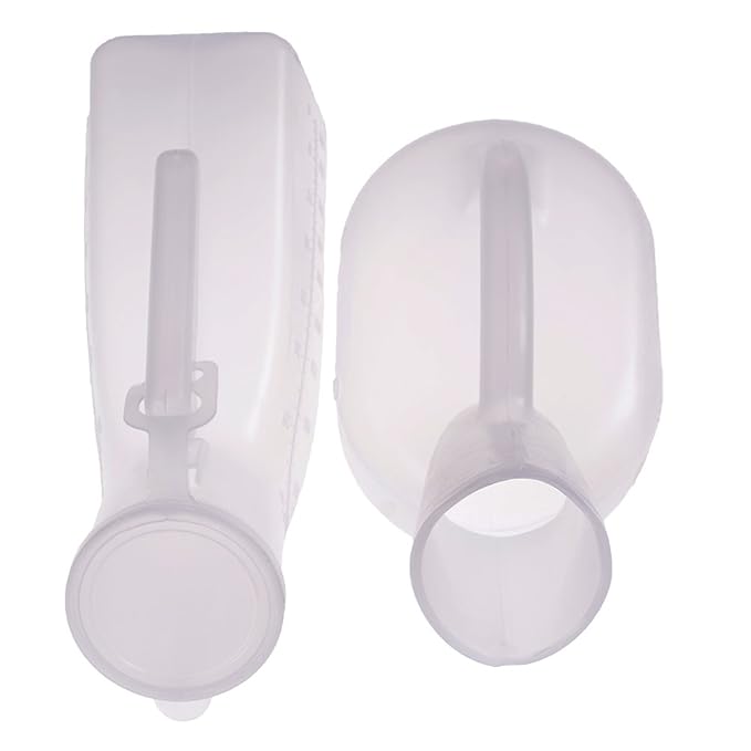 1 Pcs Portable Urinal Sealed Pee Bottle Device Collector Non Spill,Hospital Travel Car Emergency Situations Chamber Pot for Male Men Boy Kids