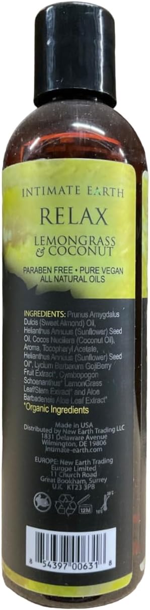 Intimate Earth Relax Massage Oil 8 oz