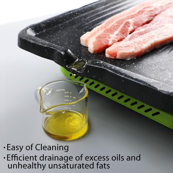 Stovetop Korean BBQ Grill Pan 14.5" Cast Aluminum Nonstick Coating, indoor for gas stove, Portable Outdoor Camping BBQ, Made in Korea, PFOA Free