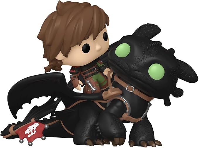 Funko Pop! Rides Deluxe: How to Train Your Dragon – Hiccup with Toothless - Collectable Vinyl Figure - Gift Idea - Official Merchandise - for Kids & Adults - Movies Fans
