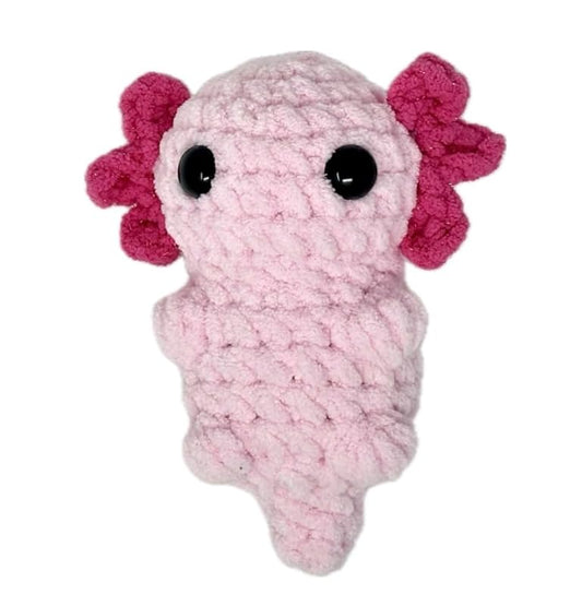 Axolotl Adorable Handmade Crochet Axolotl Stuffed Toy - Baby Axolotl Perfect Plushie for Girls & Boys, Soft and Huggable, 6 inches tall (Pink)