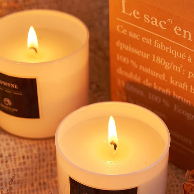 White Sage Candle for House Energy Cleansing and Chakra Healing-Relaxing Soy Scented Candles Gift for Women 7.1oz|45 Hour Long Lasting Glass Jar Candle Stress Relief