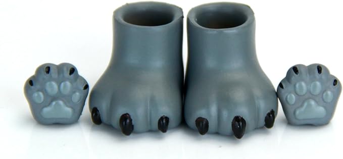 YMY Cat Hands cat feet ob11 Doll Shoes gsc Clay Human bjd 1/12 Scale Doll Shoes(2 Pairs)