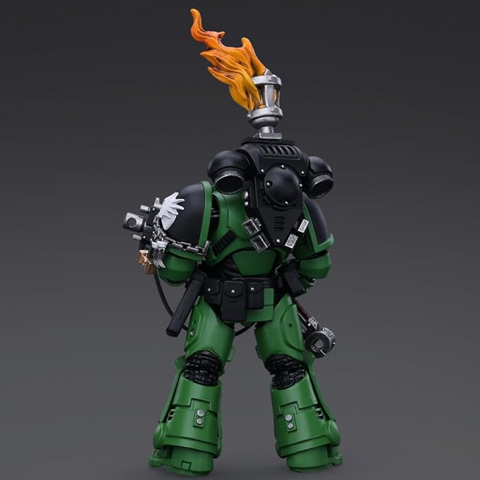 JOYTOY Action Figure 1/18 Warhammer 40,000 Salamanders Intercessors Sergeant Tsek'gan Collection Model Birthday Gifts 4.8 Inches