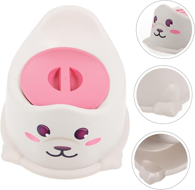 Baby Thicken Toilet Portable Potty for with Cover Lightweight Travel Training Toilet 11.81X10.23X7.48In Comfortable for Home Use