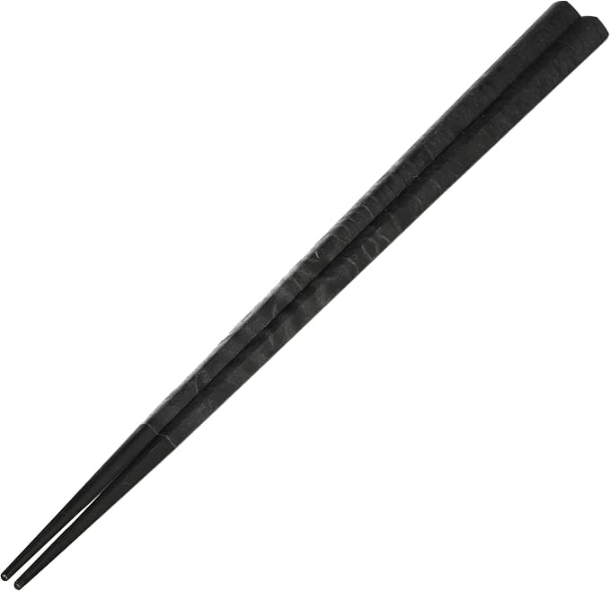 皿 ARAS Chopsticks reusable Black 9.1 inches, made in Japan, Dishwasher-safe, Durable, Pentagon, Simple