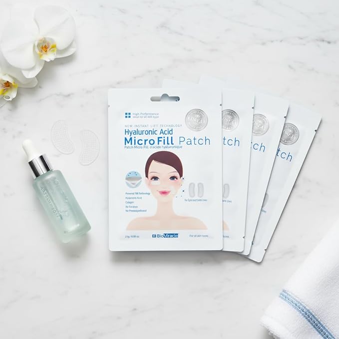 BioMiracle New Instant Lift Technology Hyaluronic Acid Micro Fill Patch - 5 Pack