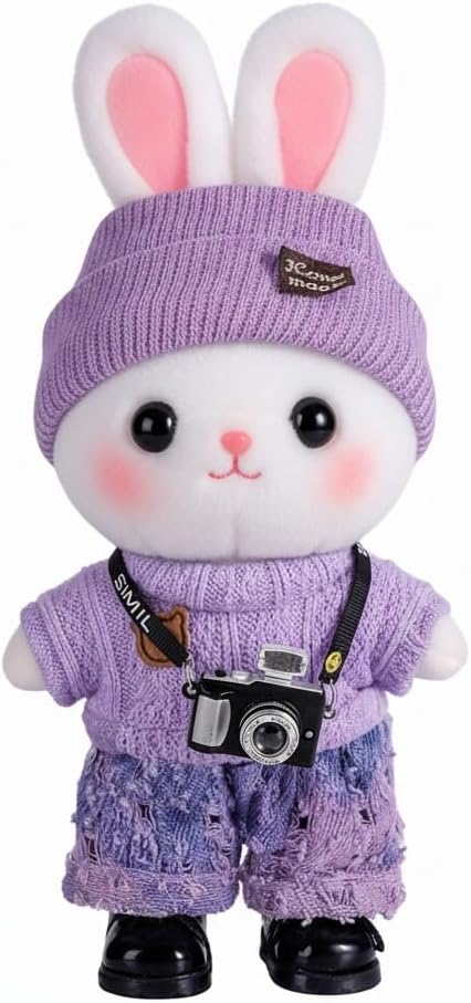 5set 17cm Dolls Clothes Outfit Set - Casual Style Costumes for Doll Figures, Camera Set,Have a seat Clothes - 6.7 Inches Cute Dolls Daily Refill,Gifts for 17cm Doll Lovers (Style-B)