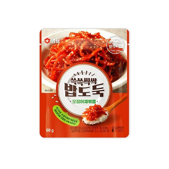 KOREAC_ [3packs] Braised,Spicy Stir-fry Dried Squid,Sweet stir-fry anchovies_(9.16 oz) 장조림 150g, 오징어채 볶음 60g, 멸치볶음 50g