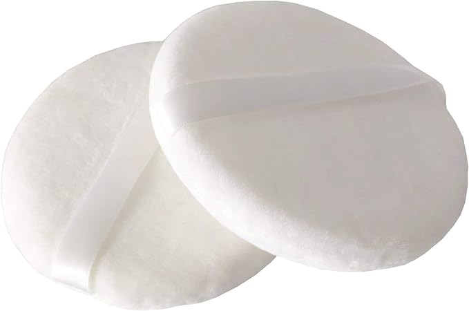 Topwon Powder Puff for Body Baby - 5 Inch - Extra Large Jumbo Size, Use for Dusting Powder or Blending & Setting Makeup Foundation (3 Pieces)