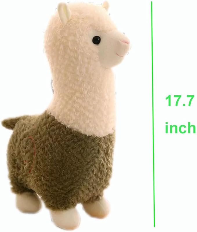 Llama Stuffed Animal Cute Alpaca Plush Toy 17.7 inch for Girls Boys(Alpaca 45cm lvse)