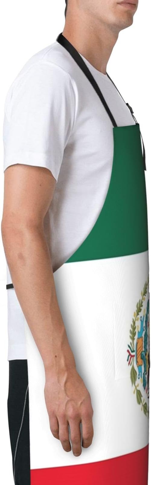 Cute Flag Kitchen Cooking Aprons for Women Men Adjustable Patriotic Flag Apron with 2 Pockets for Home Kitchen Garden