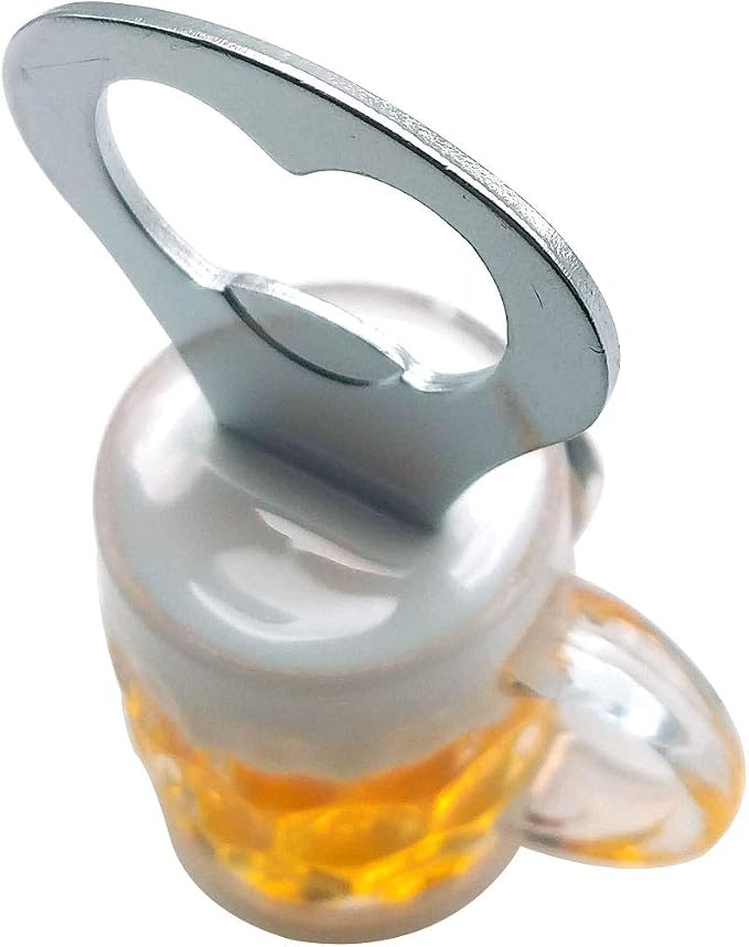 Creative Acrylic Beer Bottle Opener Beer Mug Shape Bottle Opener Kitchen Accessories Fridge Magnets (C)