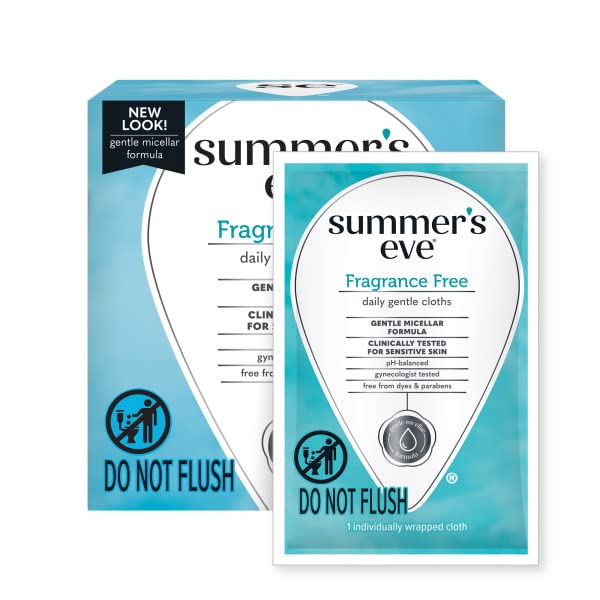 Summers Eve Cleansing Cloths 16 Count Fragrance-Free (2 Pack)