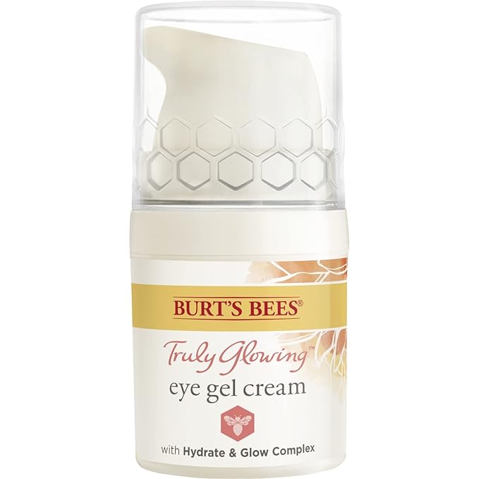 Burt's Bees Truly Glowing Reawakening Gel Eye Cream with Hydrate and Glow Complex, 0.5 Fluid Ounce (Package May Vary)
