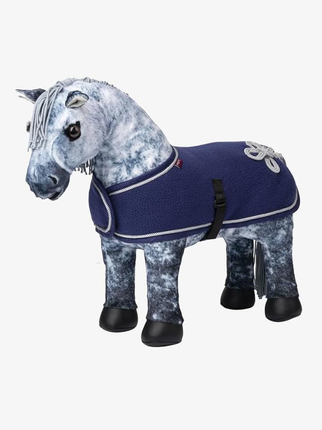 LeMieux Toy Pony Show Blanket - Quality Fleece Rug - Eduational Toy - Suitable for Ages 3+ Ink Blue